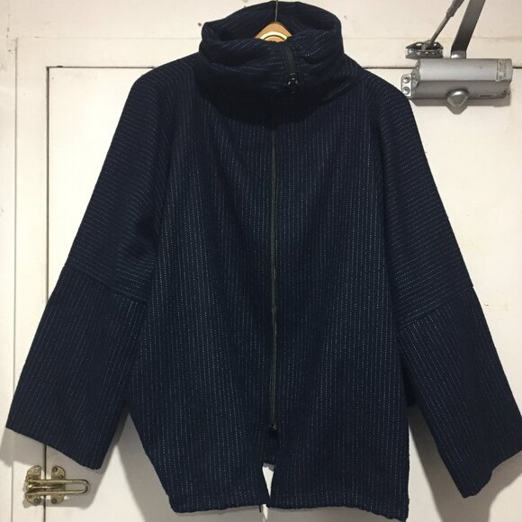 VINTAGE MASSIMO by IAMELLO TURTLENECK CAPE JACKETS SIZE M/L - Picture 1 of 10